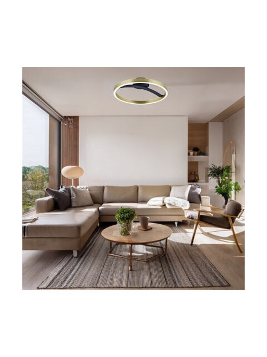 Powertech Deckenleuchte 38cm Gold mit Integrierter LED