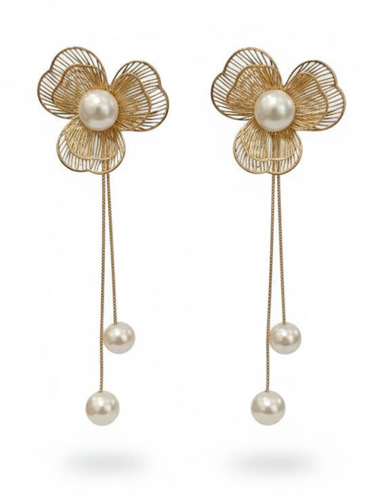 Awear Earrings made of Steel with Pearls