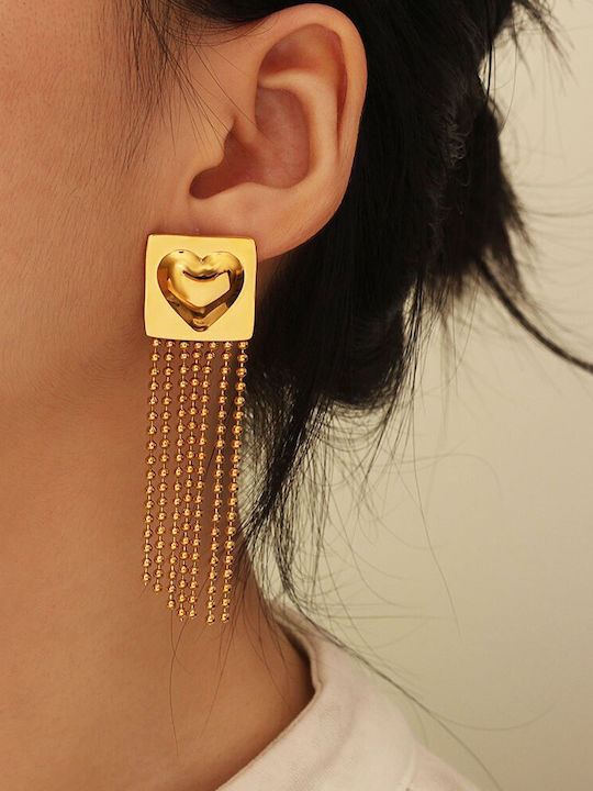 Awear Earrings made of Steel Gold Plated