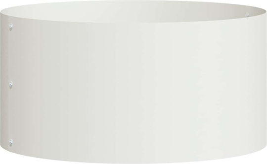 vidaXL Σετ 5 Γλάστρες Μεταλλικές Λευκό 40x20εκ.
