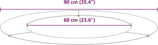 vidaXL Topf Metallisch Grey