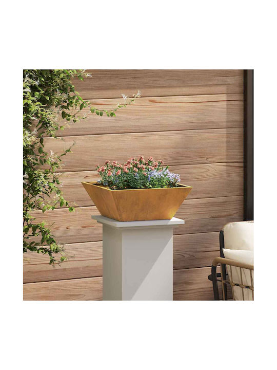 vidaXL Vidaxl Metal Planters Steel Weather Resistant Bronze
