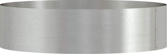 vidaXL Set 5 Metallische Pflanzgefäße Silber 80x20cm
