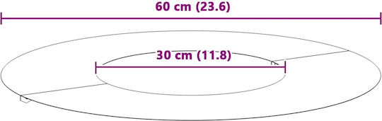 vidaXL Σετ 5 Γλάστρες Μεταλλικές Ασημι
