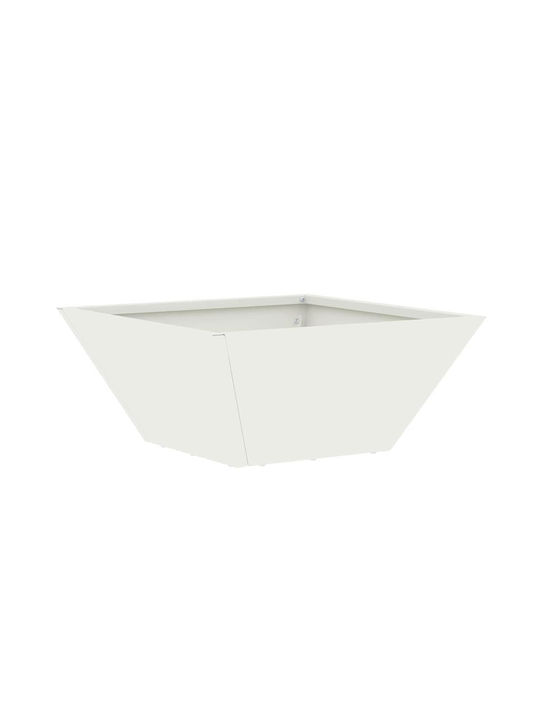 vidaXL Set 5 Pots Plastic White