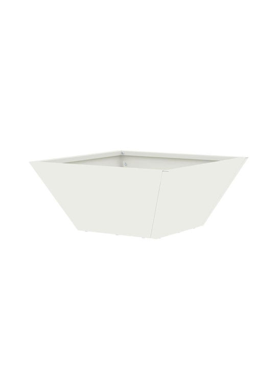 vidaXL Set 5 Pots Plastic White