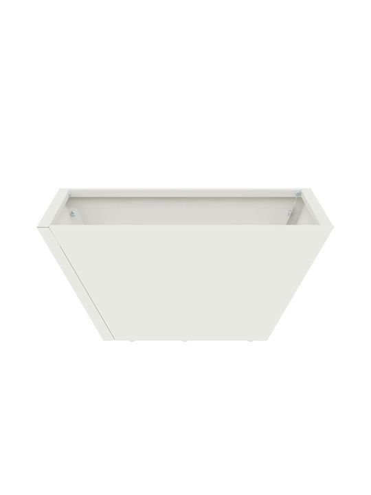 vidaXL Set 5 Pots Plastic White