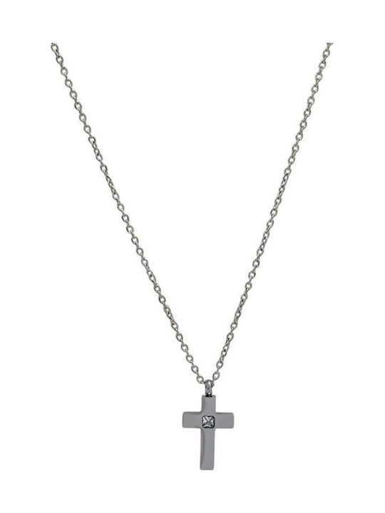 Awear Cross from Gold Plated Steel with Chain