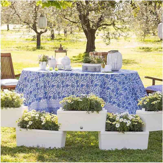 Bama Brick Set 5 Blumenkästen Kunststoff White Cream