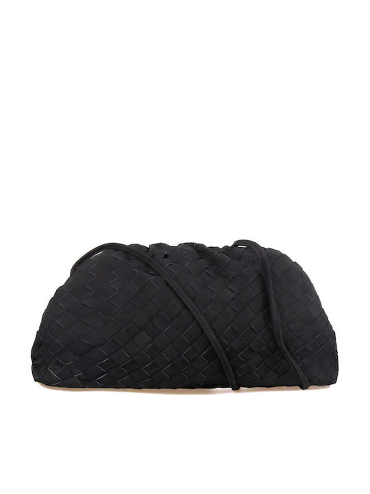 Women's Shoulder Bag Suede Black