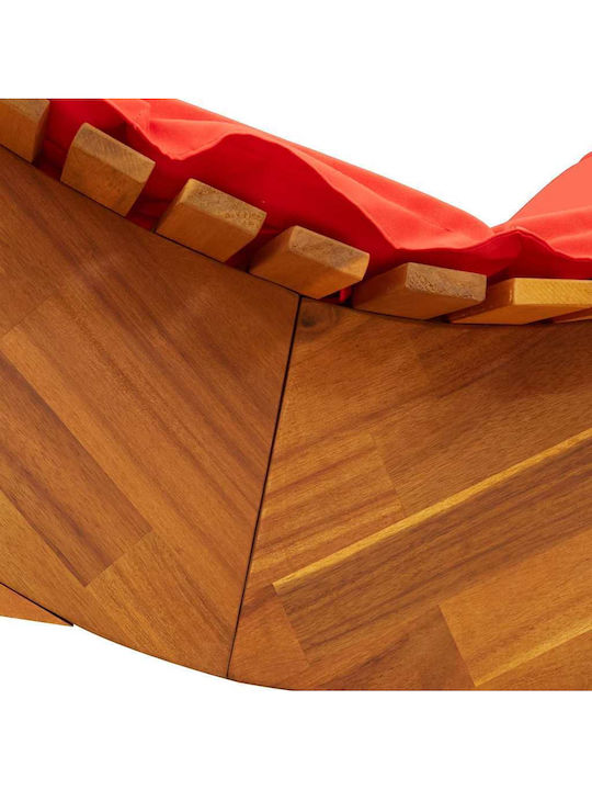 Ξαπλώστρα Ξύλινη με Μαξιλάρι 2τμχ 60x154x74εκ. Ξαπλώστρα Ξύλινη με Μαξιλάρι 2τμχ 60x154x74εκ.