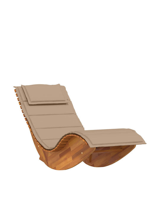 Șezlong Dublu Lemn Tabacu 60x154x74cm