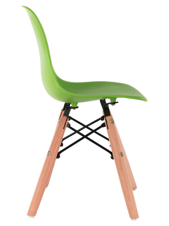 Παιδικές Καρέκλες Twist Kid Πράσινες 30.5x33x59εκ. 4τμχ