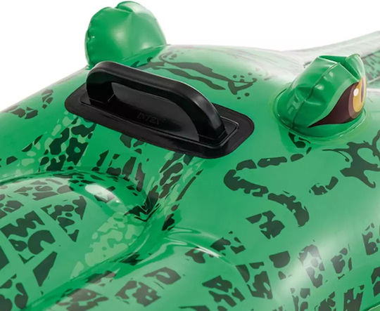 Intex Gator Παιδικό Φουσκωτό Στρώμα Θαλάσσης Κροκόδειλος με Χειρολαβές Πράσινο 2τμχ