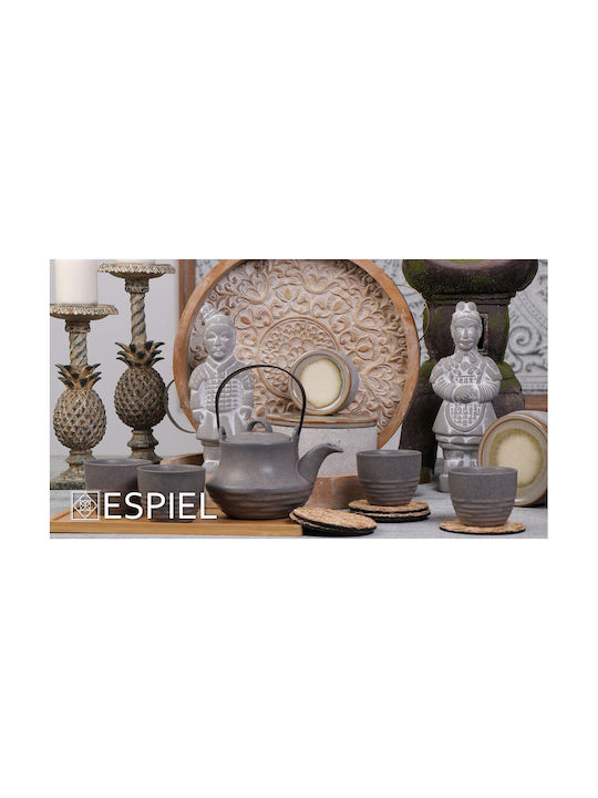 Espiel Decorative Figurines made of Concrete Warrior 10x7x26cm 4pcs