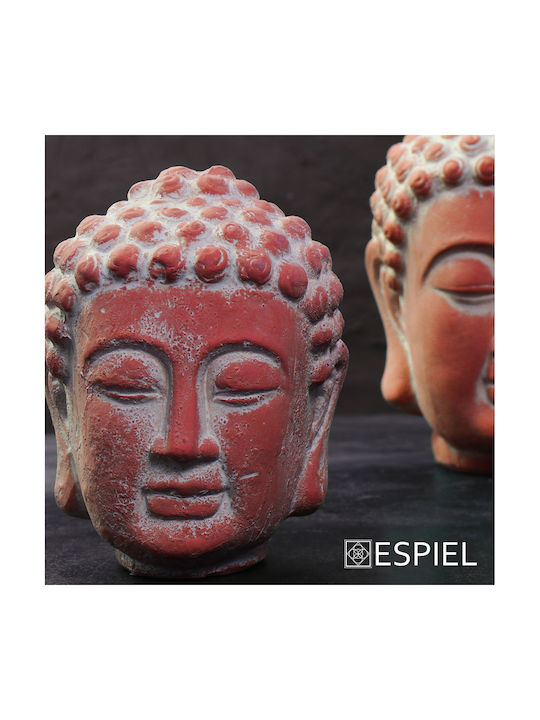Espiel Decorative Buddha made of Ceramic in Teracotta ERT311 16x16x22.5cm 1pcs