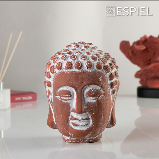 Espiel Decorative Buddha made of Ceramic in Teracotta ERT311 16x16x22.5cm 1pcs
