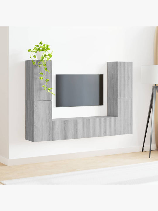 Wohnzimmer TV-Einheit Gray Sonoma mit Beleuchtung L30xB31xH60cm