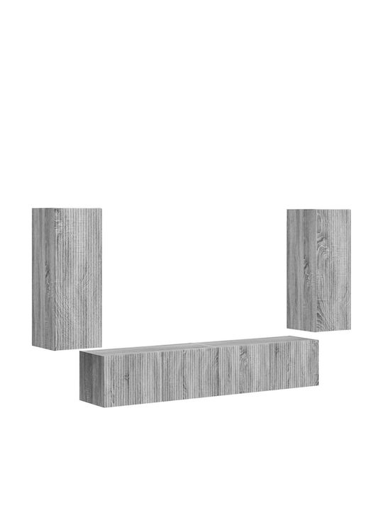Wohnzimmer TV-Einheit Gray Sonoma L78.5xB30xH29.5cm