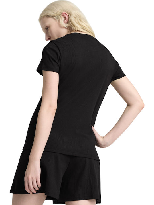 PUMA T-Shirt Μαύρο
