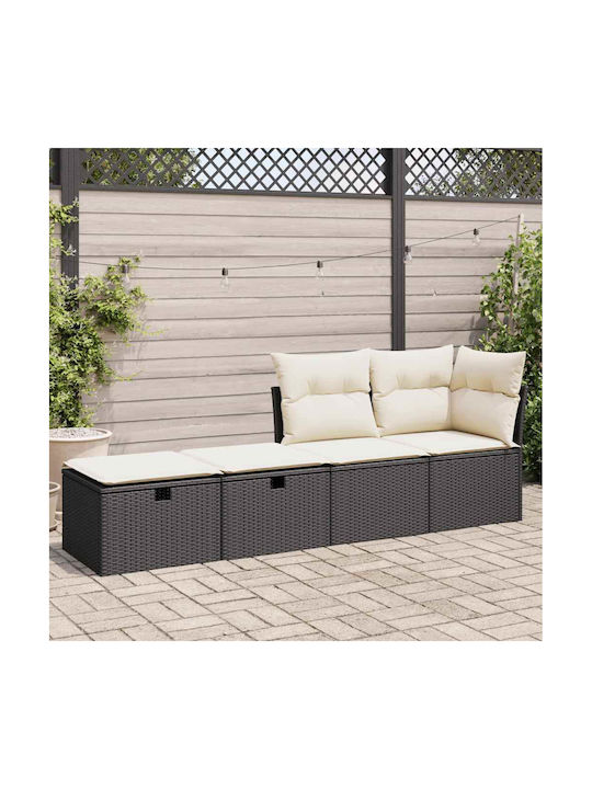 Σκαμπό Rattan 2τμχ 55x55x37cm Σκαμπό Rattan 2τμχ 55x55x37cm