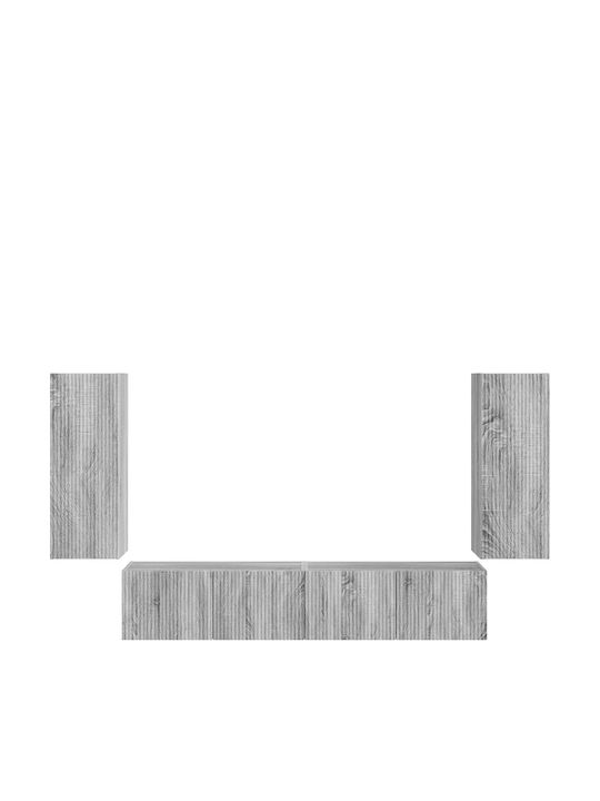 Wohnzimmer TV-Einheit Gray Sonoma L78.5xB30xH29.5cm