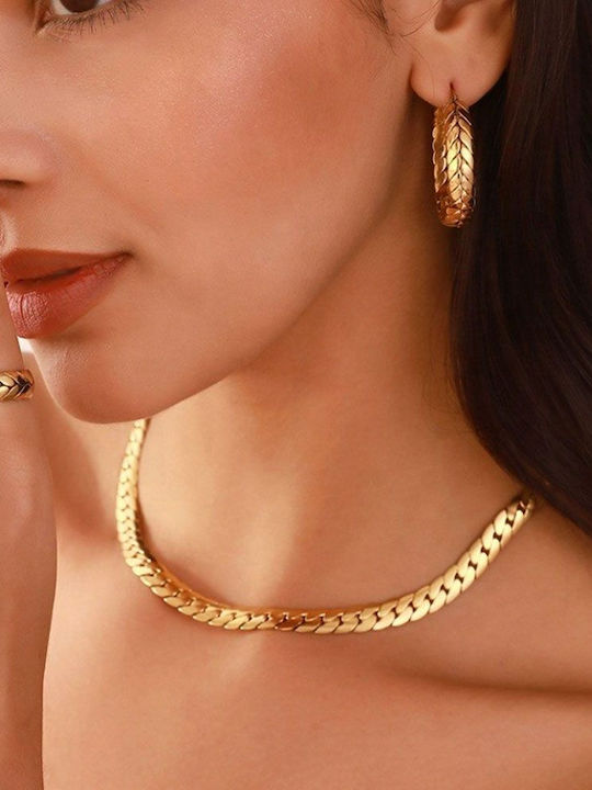 Awear Chain Neck made of Steel Gold-plated