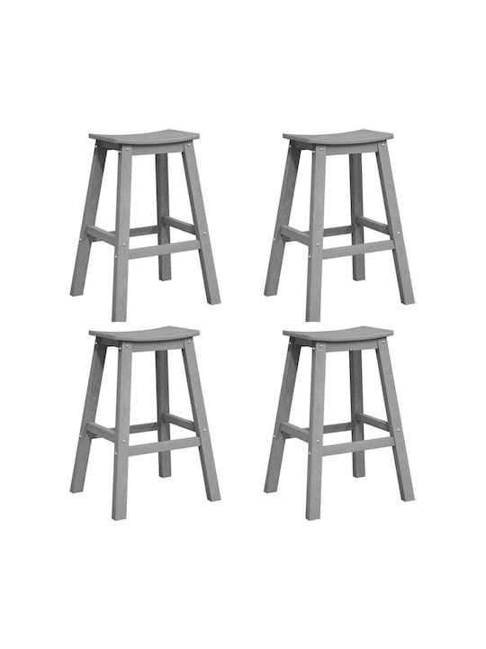 Stool for Bar Outdoor Light Grey 52x43x73.5cm