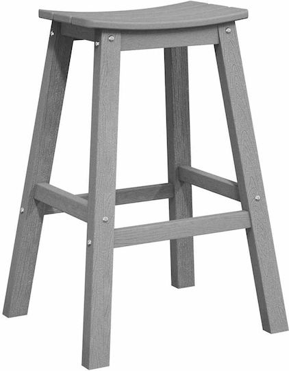 Stool for Bar Outdoor Light Grey 52x43x73.5cm