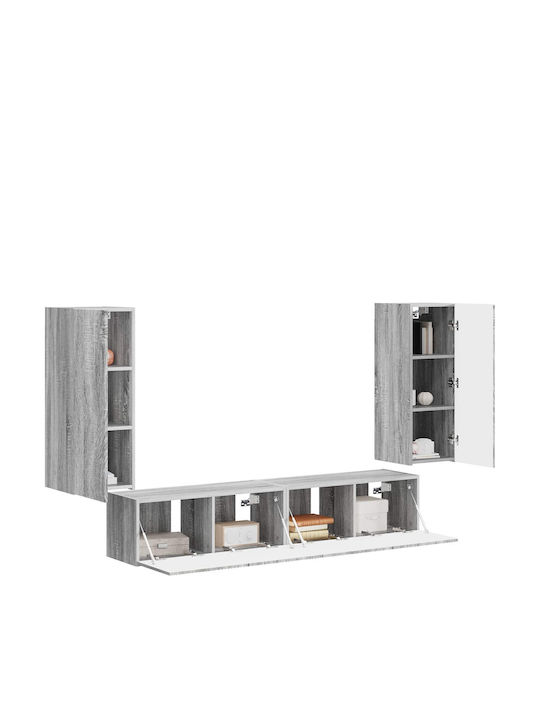 Wohnzimmer TV-Einheit Gray Sonoma L78.5xB30xH29.5cm