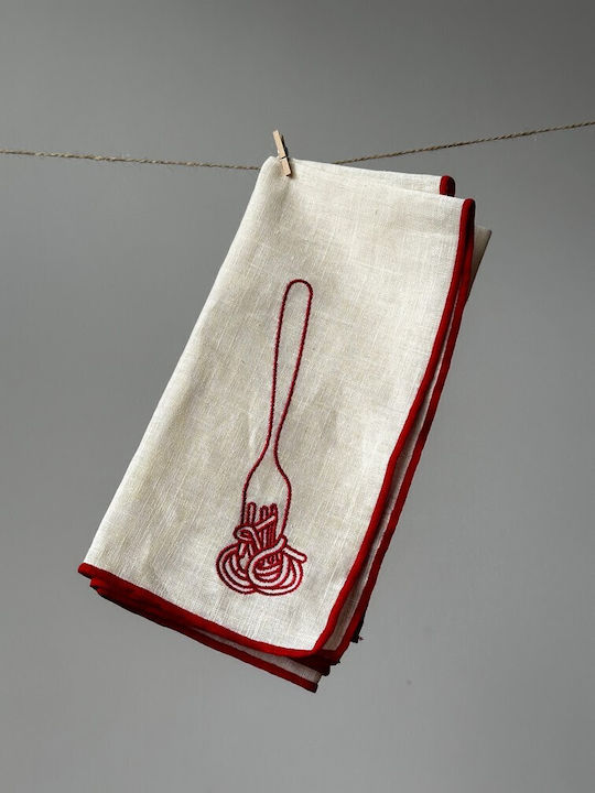 Maegen Πετσέτα Κουζίνας από 100% Βαμβάκι σε Κόκκινο Χρώμα 44x44cm 2τμχ Maegen Πετσέτα Κουζίνας από 100% Βαμβάκι σε Κόκκινο Χρώμα 44x44cm 2τμχ