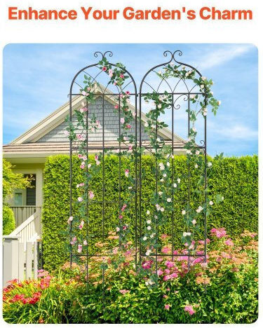 Ranken & Pergolen aus Metall in Bronze Farbe 50.8x220.98cm 2 Stück