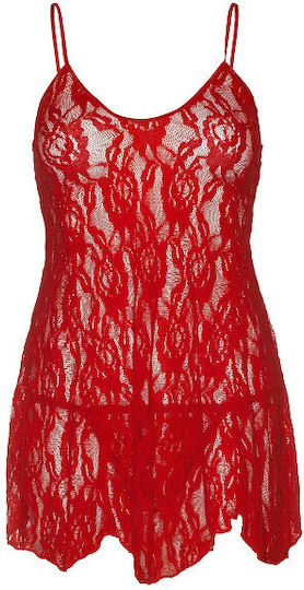 Leg Avenue Rose Flair Βabydoll Εσώρουχο Κόκκινο