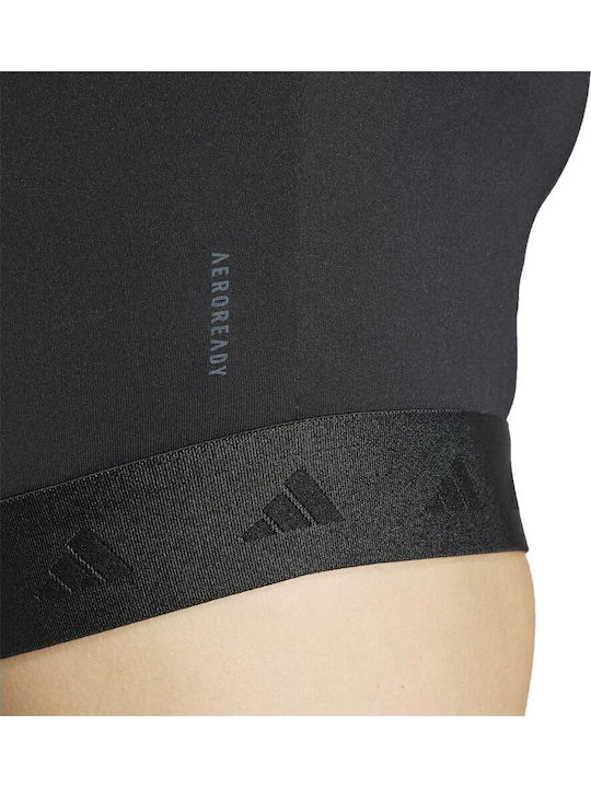 Hyperglam Bluze Damă Athlètic Crop Top Mânecă Lungă Negru
