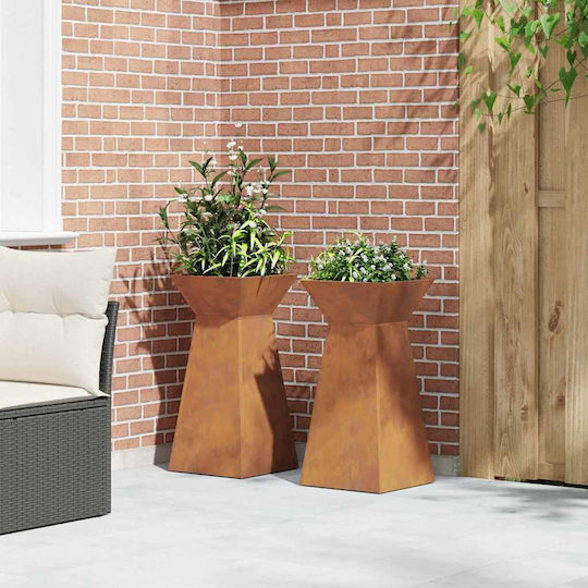 vidaXL Pot Stand Brown 35cmx35cmx73cmcm.