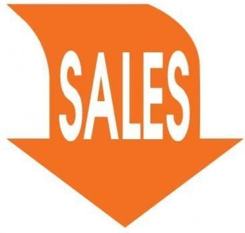 Next Autocolant Afișare Reduceri 34x32cm Orange Săgeată 23033------3 1buc