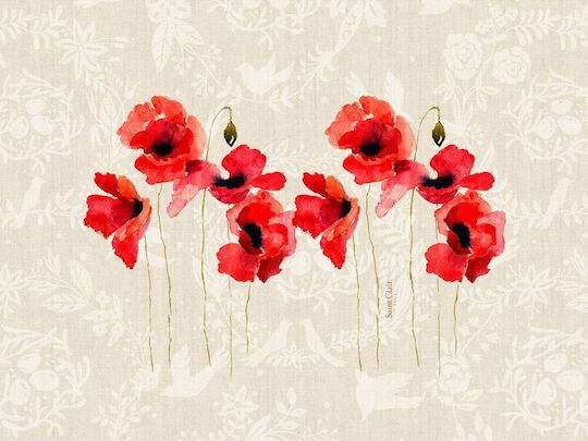 Saint Clair Rotes 11 Osterdekorationen & Ornamente Polyester 45x45x33cm Set 4Stücke