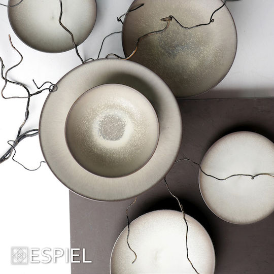 Espiel Sensation Decorative Bowl Beige 18x18x7.5cm