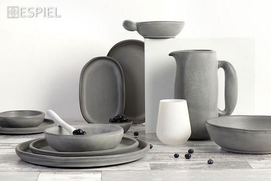 Espiel Canyon Decorative Bowl Gray 18.5x18.5x5.3cm