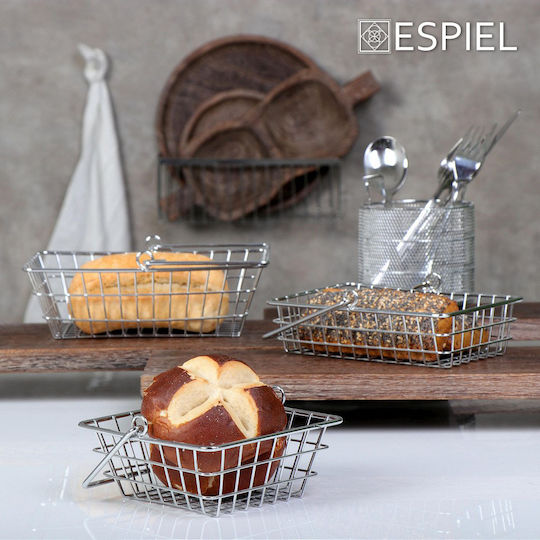 Espiel Serving Basket Metallic with Dimensions 18.5x13x5cm 1pcs