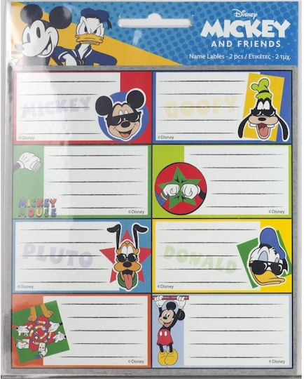 Gim Mickey and Friends Notebook Etiketten 16 Stück