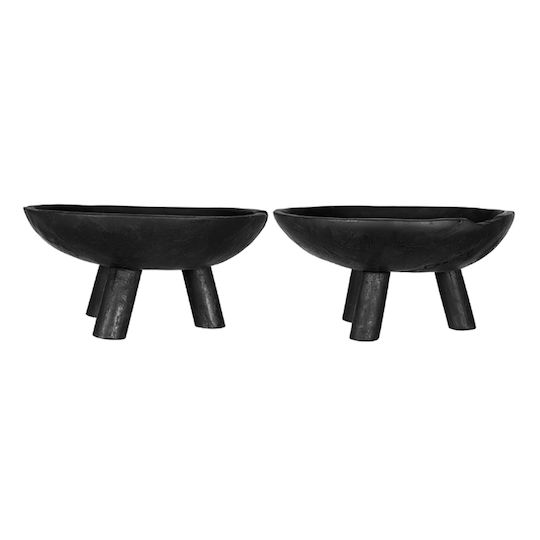 Artekko Woody Bol Decorativ Lemn Negru 30x30x15cm 1buc