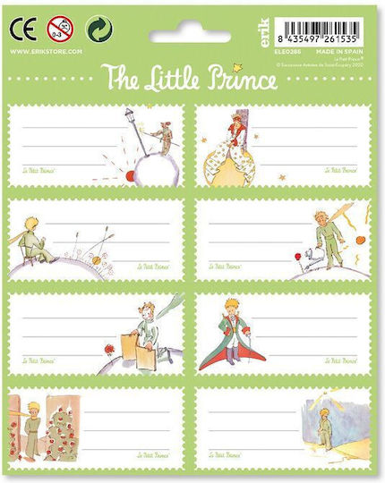 Grupo Erik The Little Prince Notebook Labels 8x2cm 16 Pieces