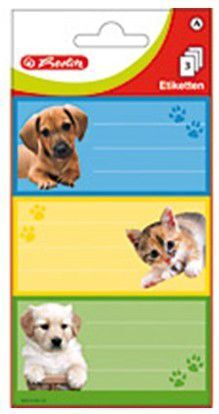 Herlitz Ετικέτες Τετραδίων 3τμχ Pets