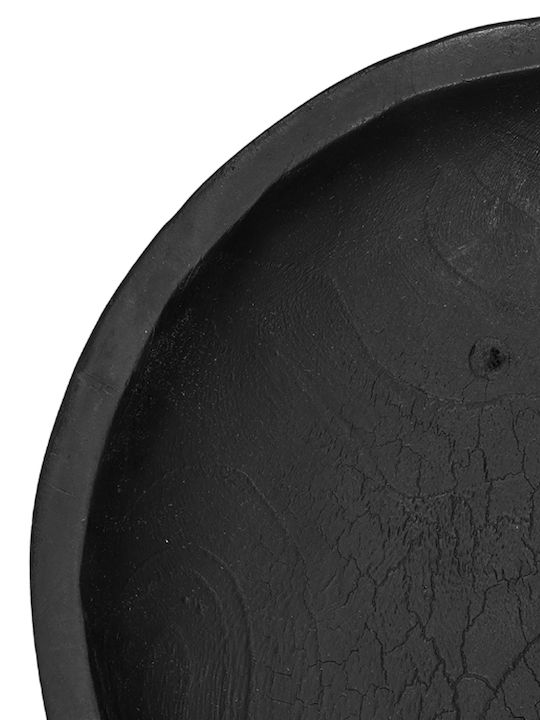 Artekko Woody Decorative Bowl Black 30x30x15cm