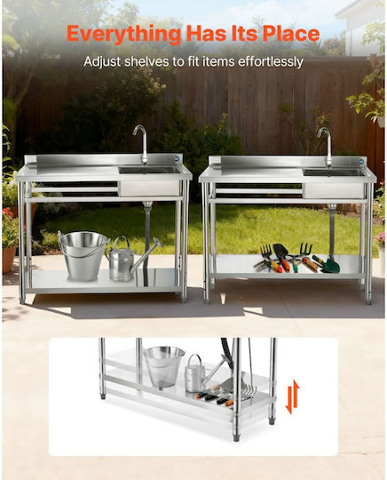 Vevor Λάντζα Μονή DSCDGZT120CM131GM001V0 120x50x94εκ.