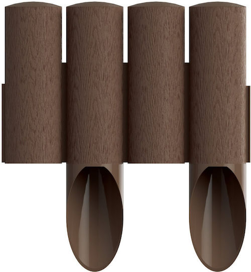 Cellfast Kunststoffgartenbordüre in Braun Farbe 25.5cm x 2.3m
