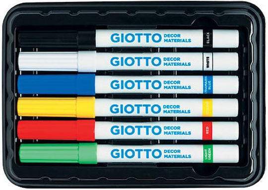 Giotto Decor Mettalic Markers Set for Wood, Glass and Leather 5pcs