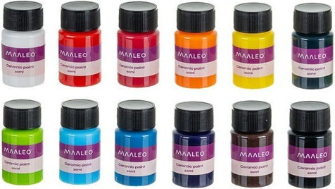 Maaleo Special Craft Paints for Glass 20ml 12pcs