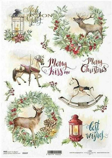ITD Collection "Christmas" Reispapier Decoupage R1637